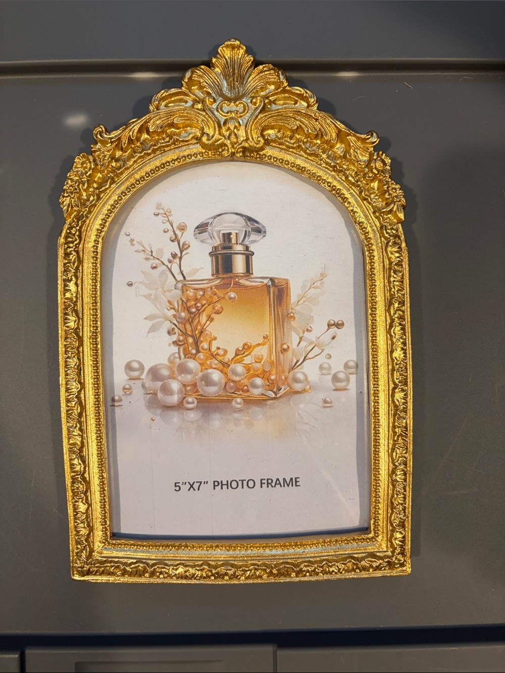 Ornate Gold 5x7 Photo Frame - Elegant Home Accent